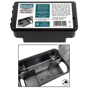 Endorats Compact Bait Station for Rats and Mice